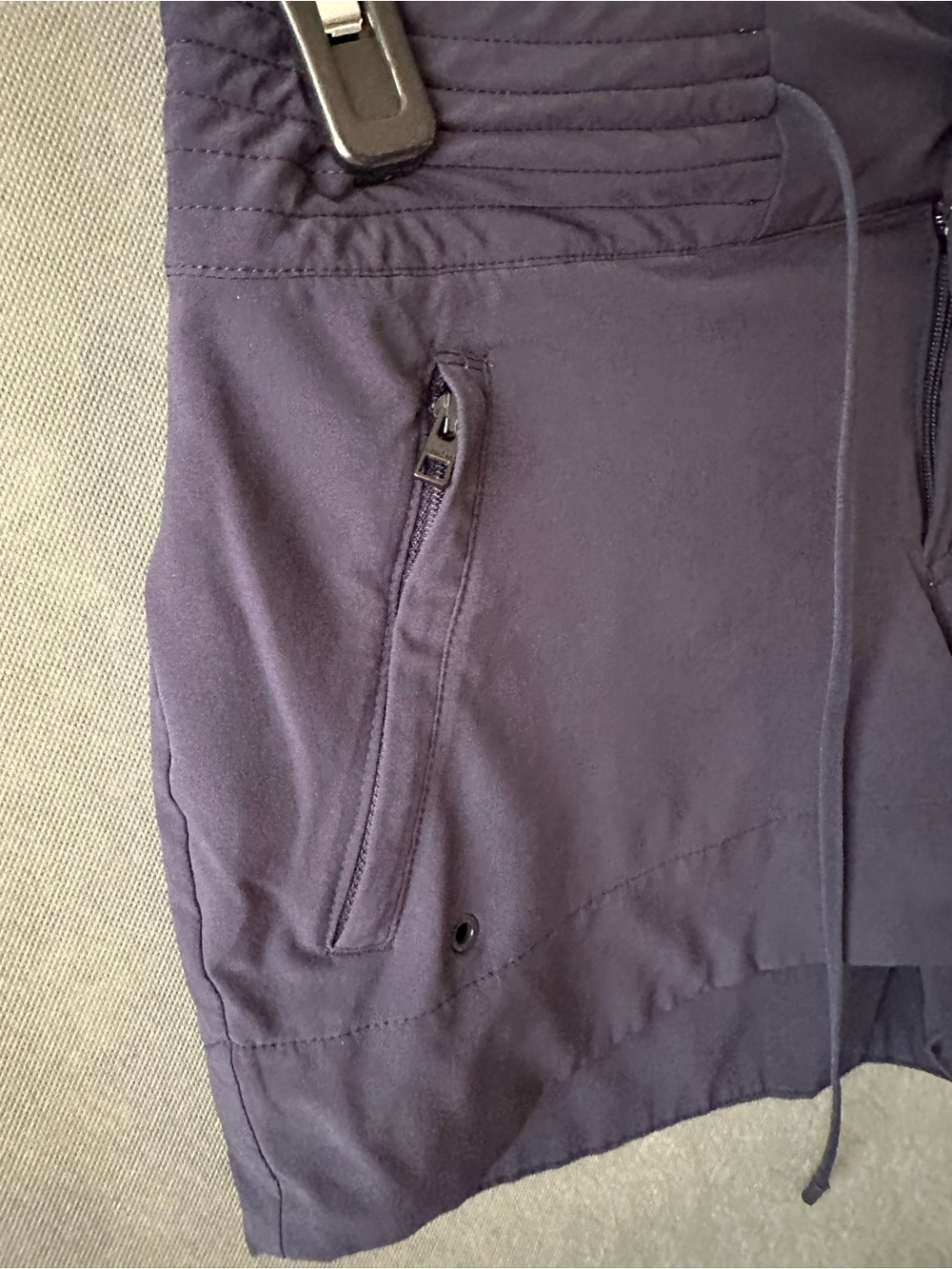 Athleta Trekkie North Shorts Navy Blue Hiking Travel Size 4 - Picture 3 of 10